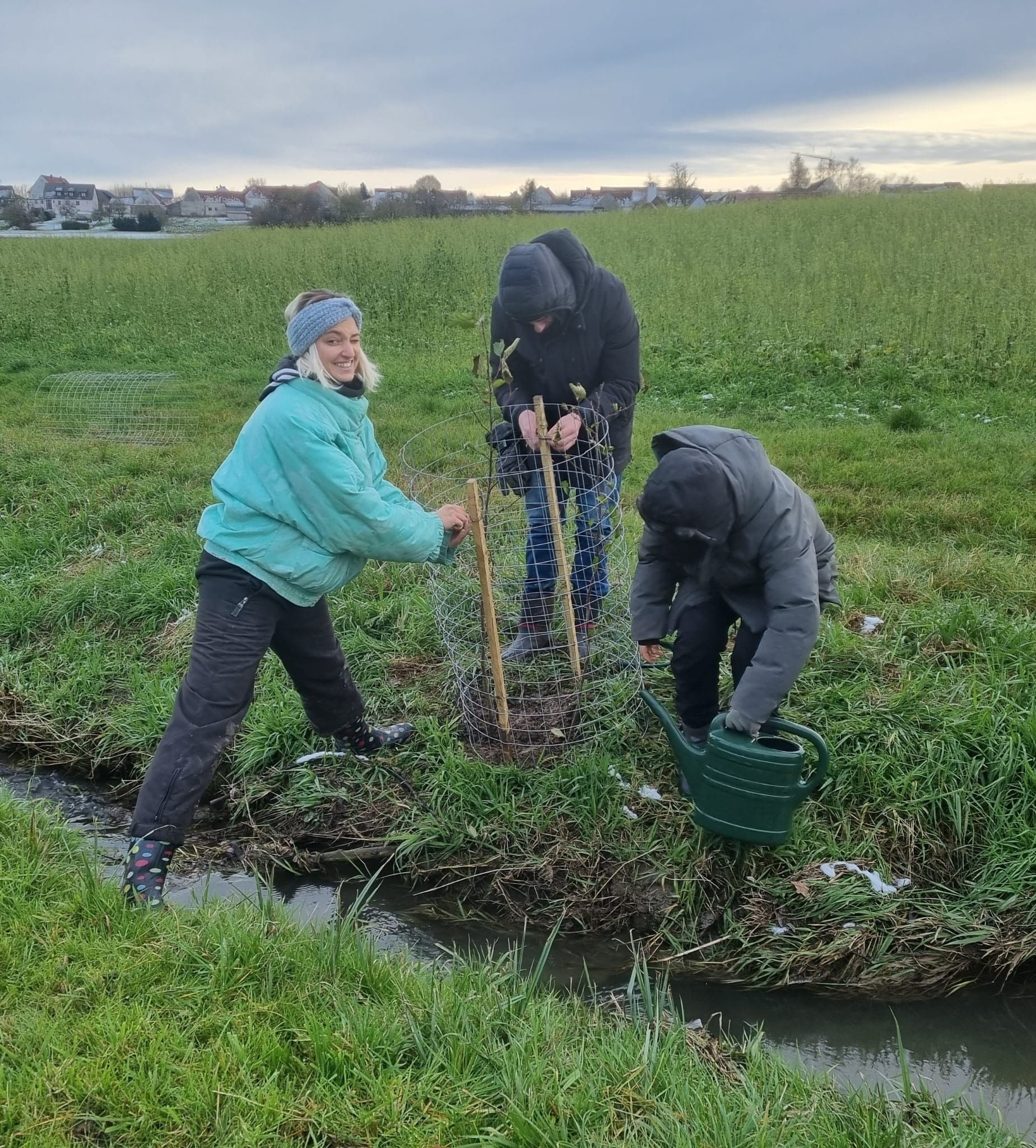 Erlenpflanzung am 23.11.24, Foto H. Hoedt